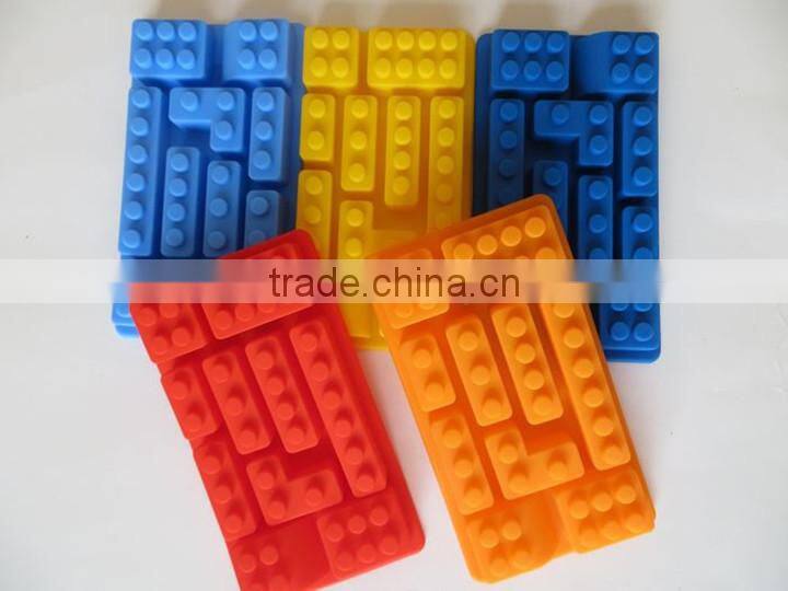 Creative Ice Tray Fruit juice Drink Ice Mold Moudle Block Brick Multicolor Rectangle Shape Cake Chocolate DIY