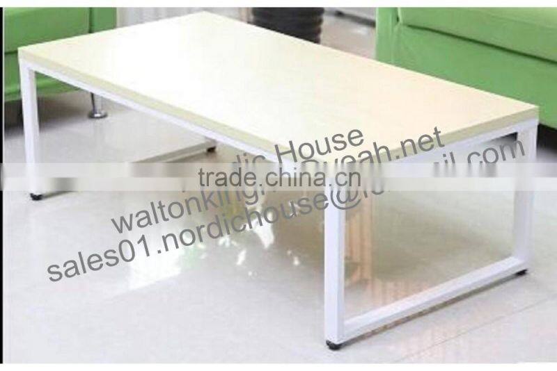 New design lacquer MDF and steel stand high quality coffee tables for home furniture