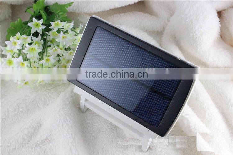 2015 hot selling solar power bank 10000mAh, portable solar phone charger, ce rohs fcc passed smart phone solar charger