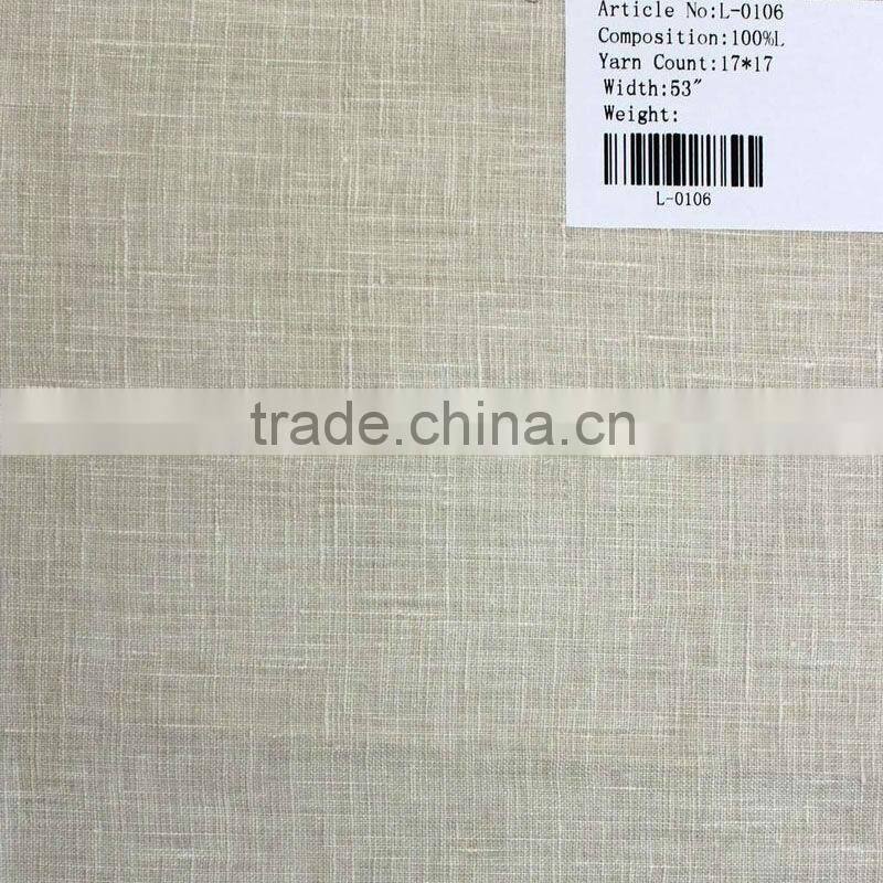 17*17 pigment pure linen fabric