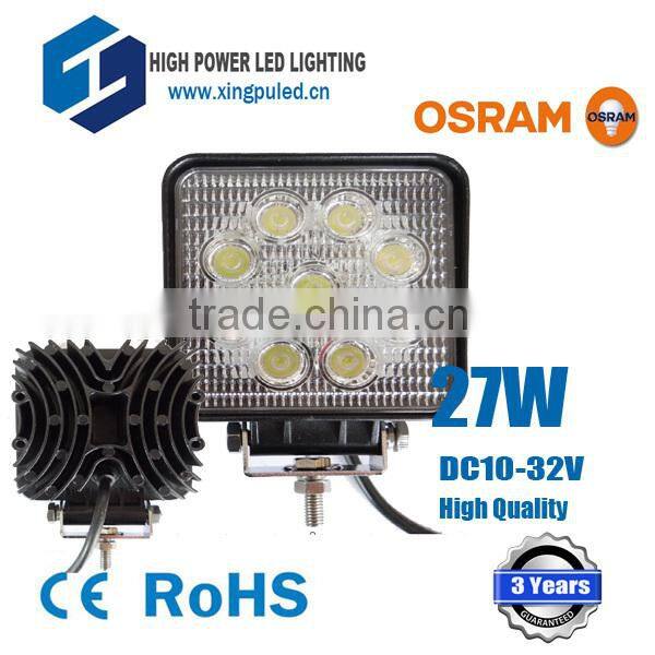 4x4 27W led work light for driving lamp 4WD offroad Tractor Auto Lamp