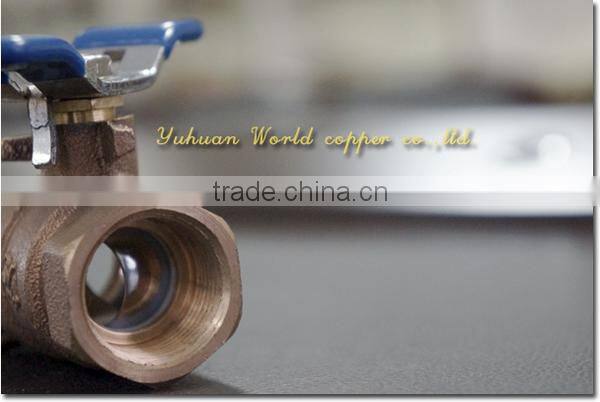 WD-1105 Bronze Ball Valve Single Union Ends With Drain