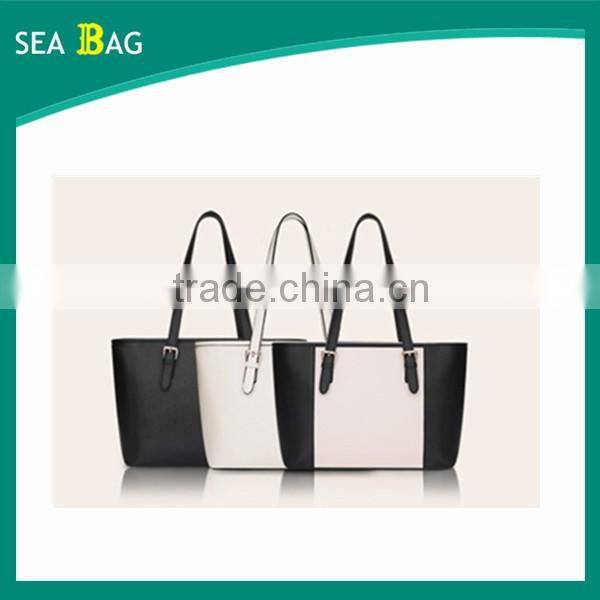 Alibaba China Eurpean Style Simple Leather Designer Handbag Women Shoulder Bags