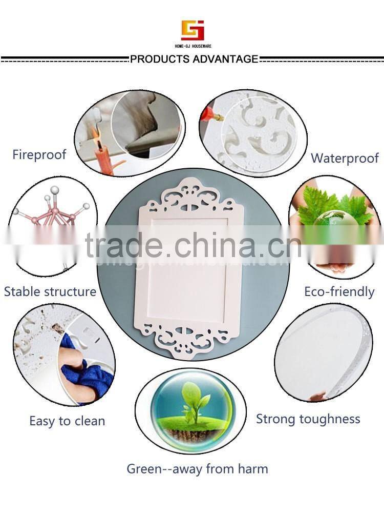 modern wall decor mirror frame ,empty wood plastic picture/mirror photo frame GJ-XK04