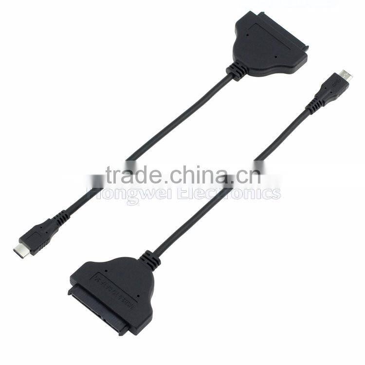 Real SATA 3.0 Cypress / ASMedia USB 3.1 Chips Type C to SATA 22pin adapter