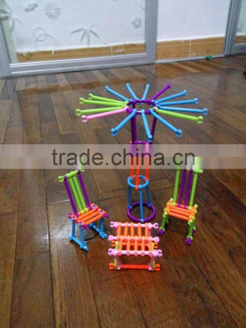 High quality kid toy new coming educational DIY plastic creative smart stick toy