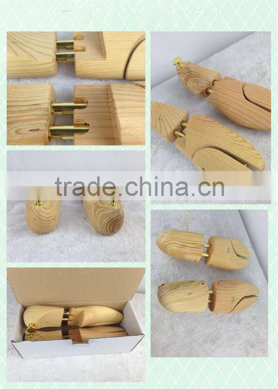 metal tube smart cedar wooden shoe trees/cedar shoe tree