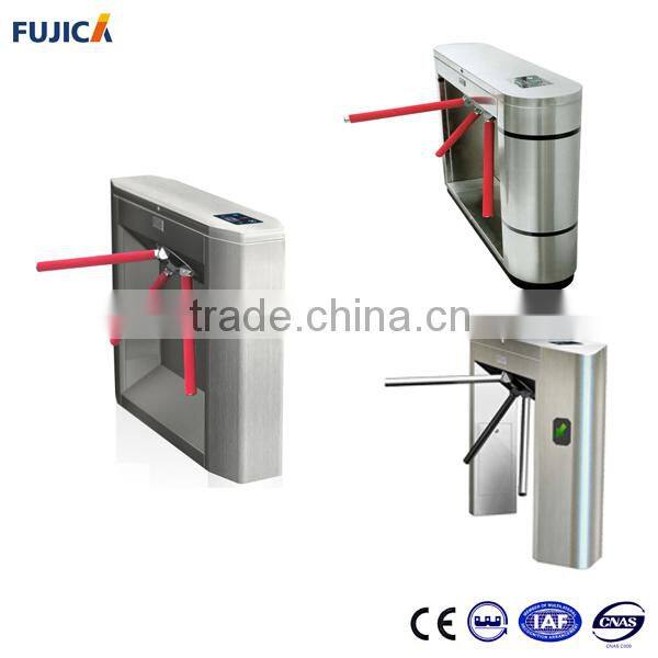 RFID access control turnstile with Factory Price Electric Semi Automatic Tripod Turnstile gate