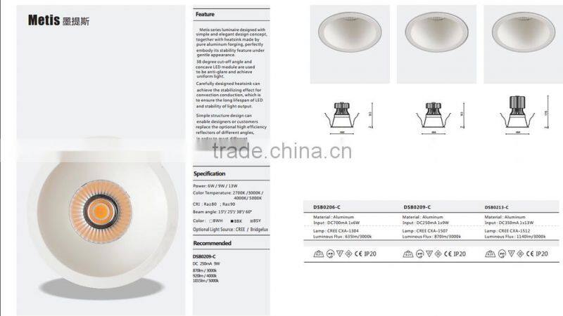 Fashion Mordern adjustable led rotating spotlight