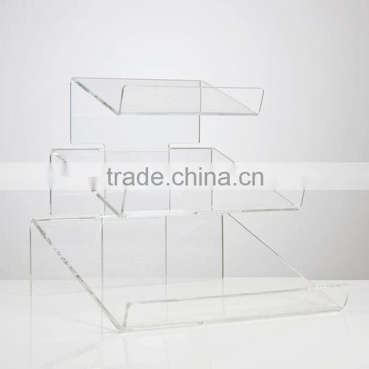 Hot sale acrylic material square acrylic cake stand, cup cake stand, mini cake stand