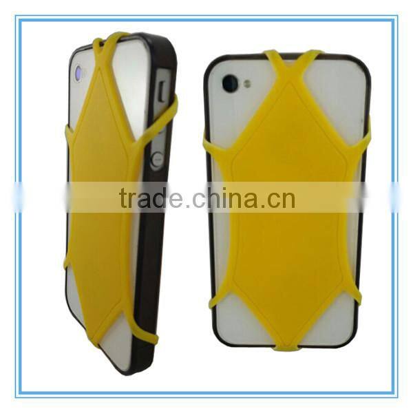 yellow jacket shape silicone Cell phone Non-slip mats