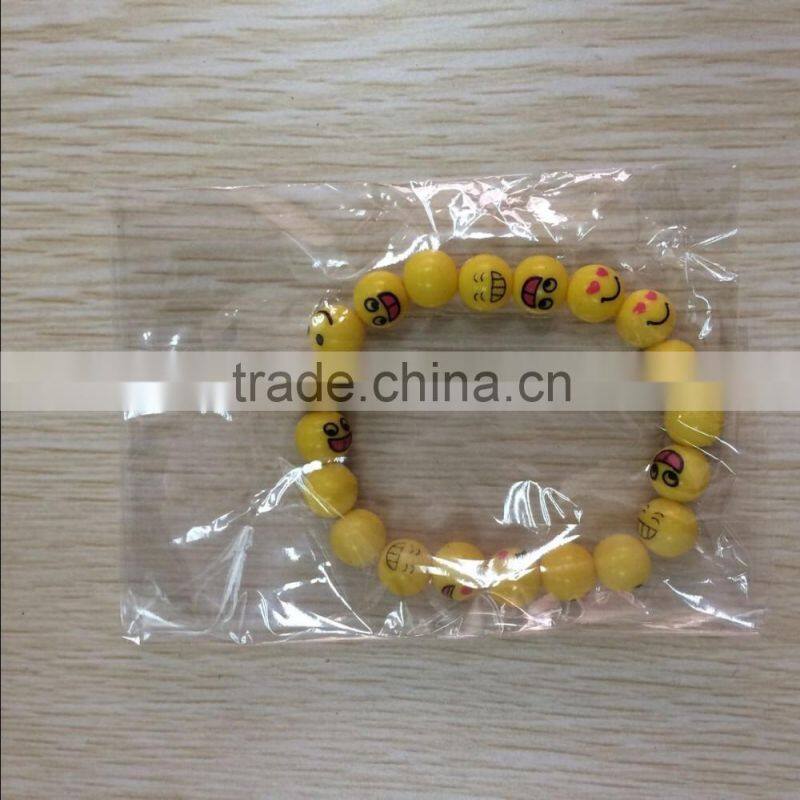 Promotional top quality emoji silicon bracelet HC008