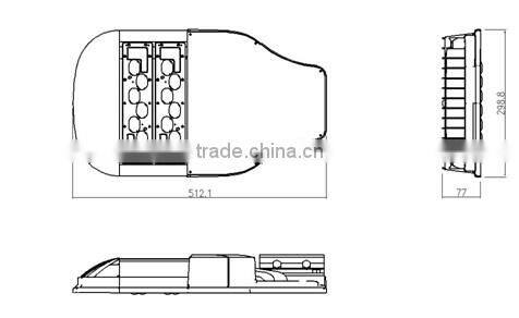 60W Integrated Stand Alone Solar Street Lighting IP67