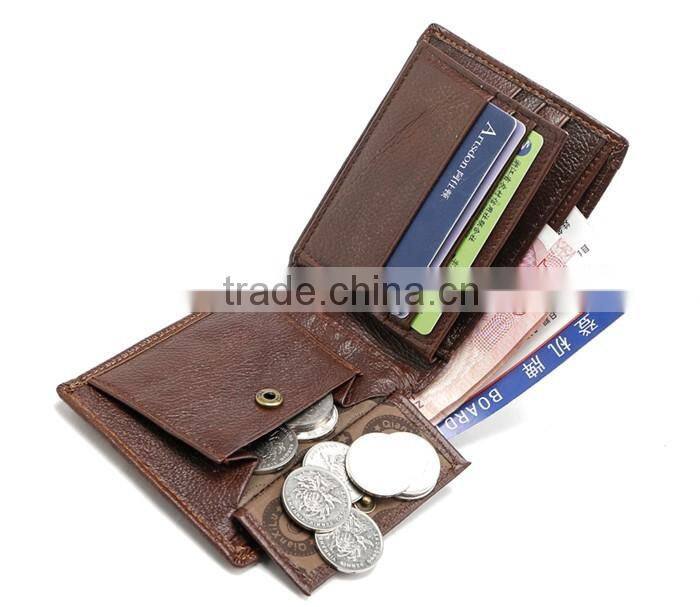 Male Business Genuine Leather Coin Purse 3D Crocodile Wallet for Men
