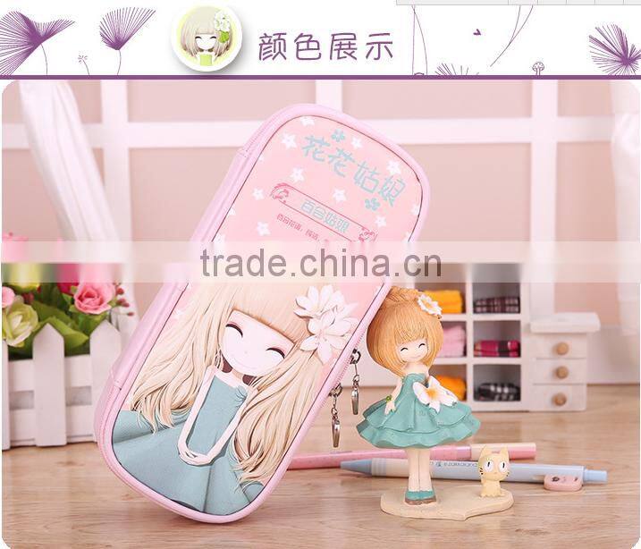 Wholesale pencil case box best selling beautiful pen bag