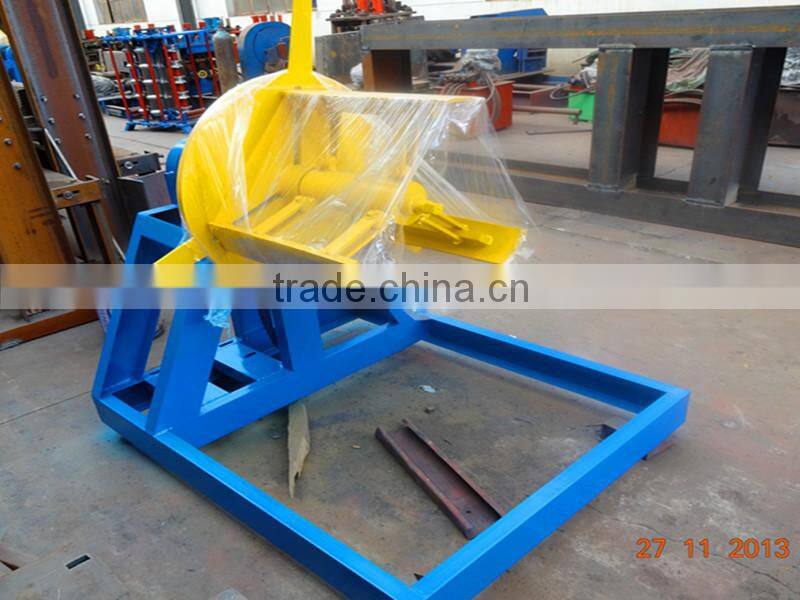 Steel sheet profile machine decoiler