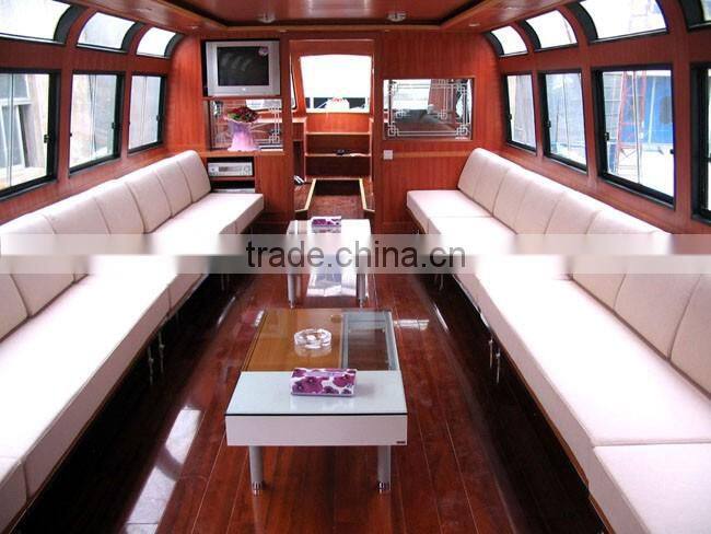 17.7m x3.99mx1.4m fiberglass 63 Seats Passenger Ferry boat
