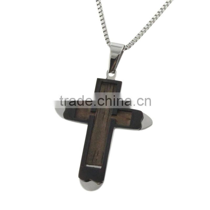 Cheap stainless steel Cross Pendant for stainless steel cross pendantJewelry Making black and steel jewellery