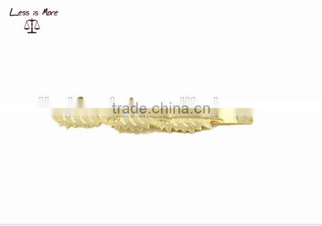 2015 Fashion hair accessories leaf shaped hair pin
