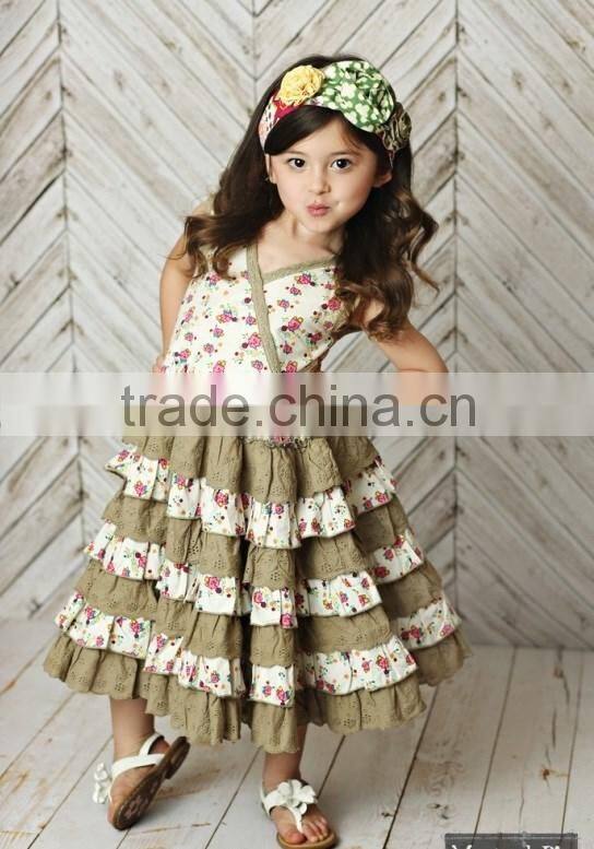2016 new popular mustard pie remake girls boutique wholesale children's boutique clothing