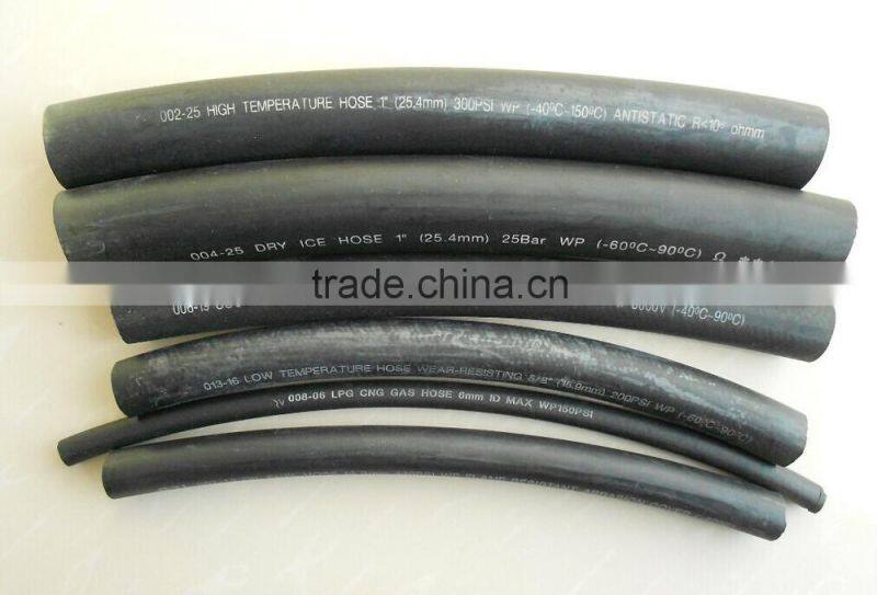 PA top welding hose, pa the permeable layer, the top standard black rubber hsoe