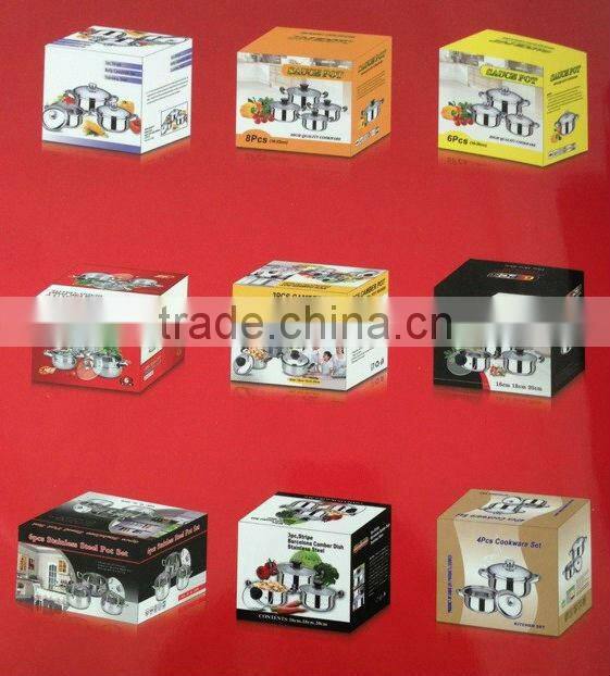 16/18/20CM 6 Pcs Metal Cooking Pot