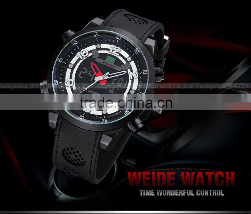 WEIDE WH3315 Fashionable luxury Digital Analog silicone wrist watch