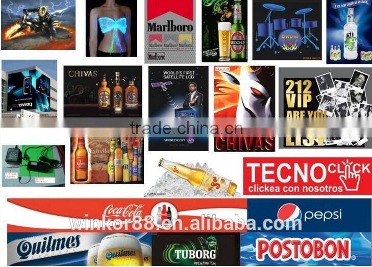 Colorful and Beautiful EL Flashing Advertising Poster (Light Weight Easy Install Fast Send)