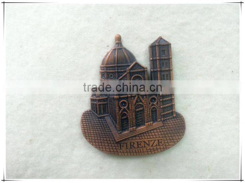 fashionable ship shape metal fridge magnet