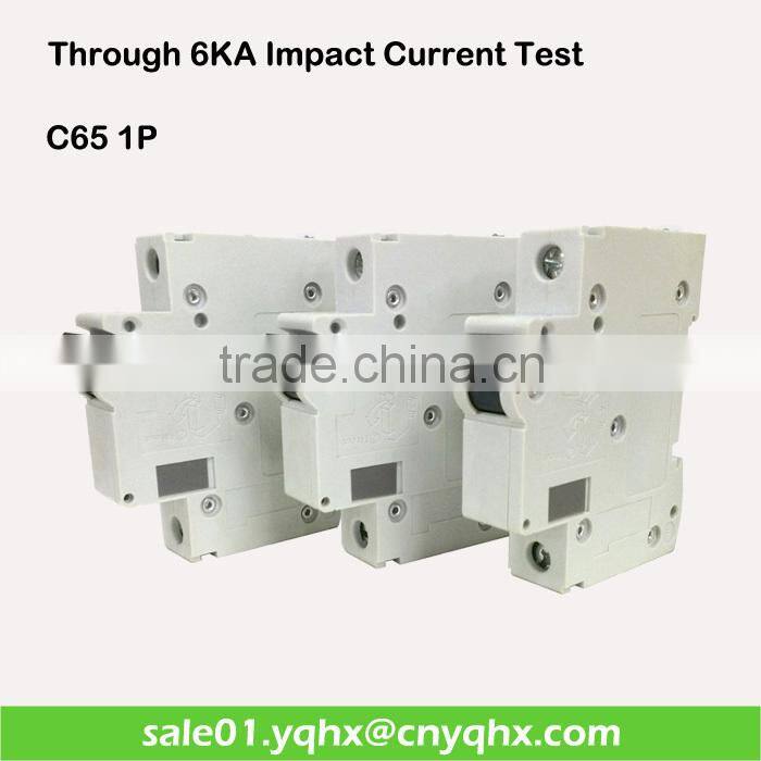 C65 types of electrical over-voltage protection 1p miniature circuit breaker 1p+n
