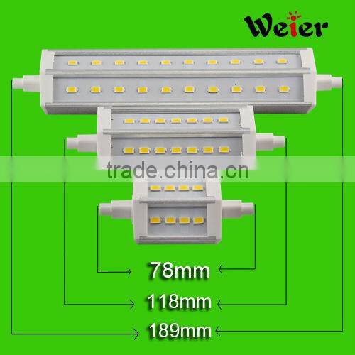 Zhejiang Factory LED R7S 118mm 10W 21SMD 5630 85-265V AC 6000K Light Led Lamp Garden Light Two Years Warranty CE RoHS Approved