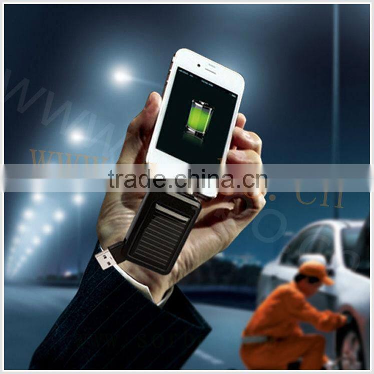 SORBO Wholesale Mini Portable Charger for Phone Strong Power Solar Mobile Phone Charger with Emergency LED Flashlight