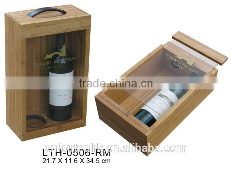 custom bamboo wine packing box wholesale wine packing box supply