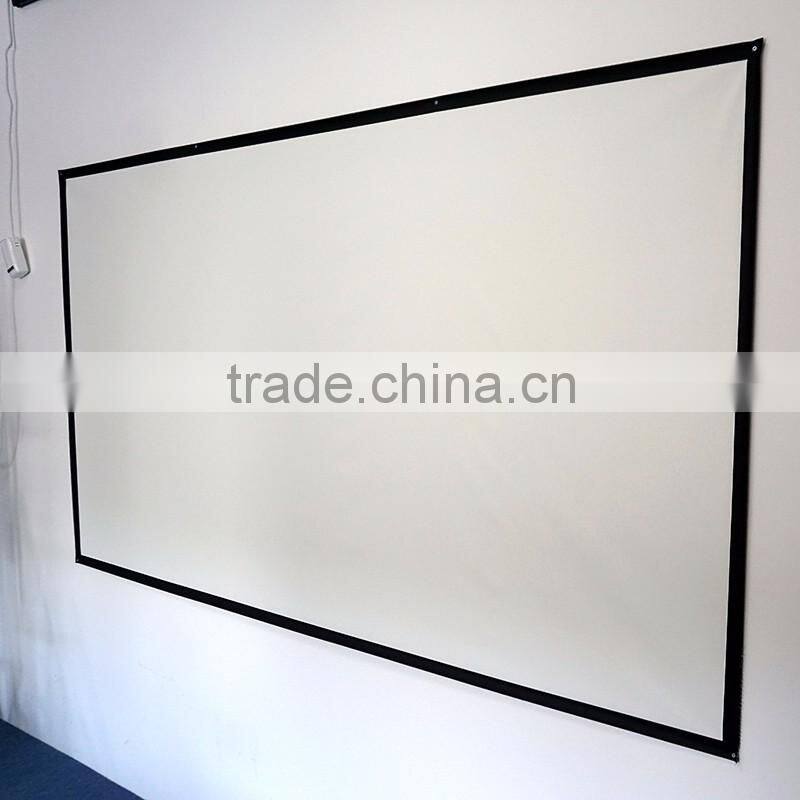 Wrap Fabric Soft fabric Home Theater 100inch 16:9 Projection HD 3D Video Projector Simple Cinema Screen with holes Portable