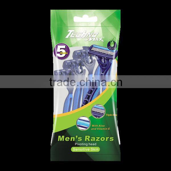 Top selling triple stainless steel disposable Male shaver razor,Gilette