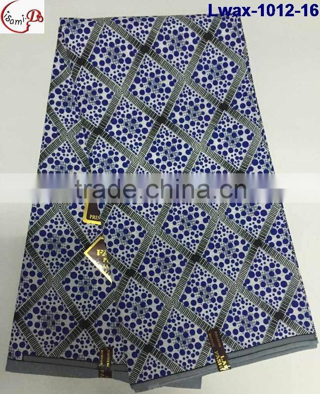 Lwax-1012-19 multicolor design African Jacquard style cheap wholesale african wax fabric