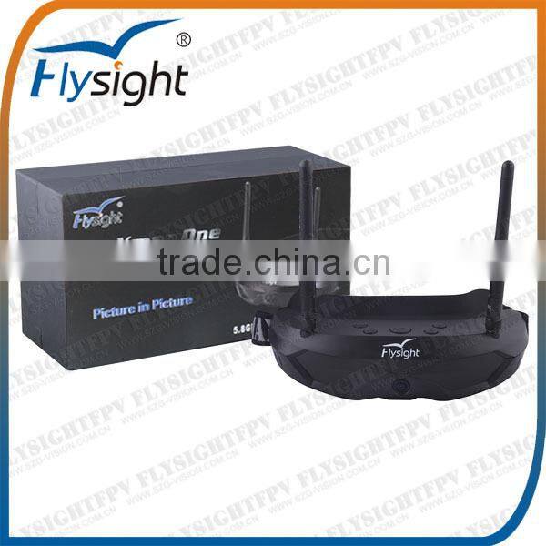 C663 5.8GHz FPV Video Wireless AIO Video Goggles SpeXman Flysight w/ Headset&front camera compared with FatShark Dominator V2