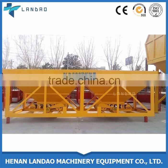 Accurate weighing PLD aggregate storage bin for batching plant
