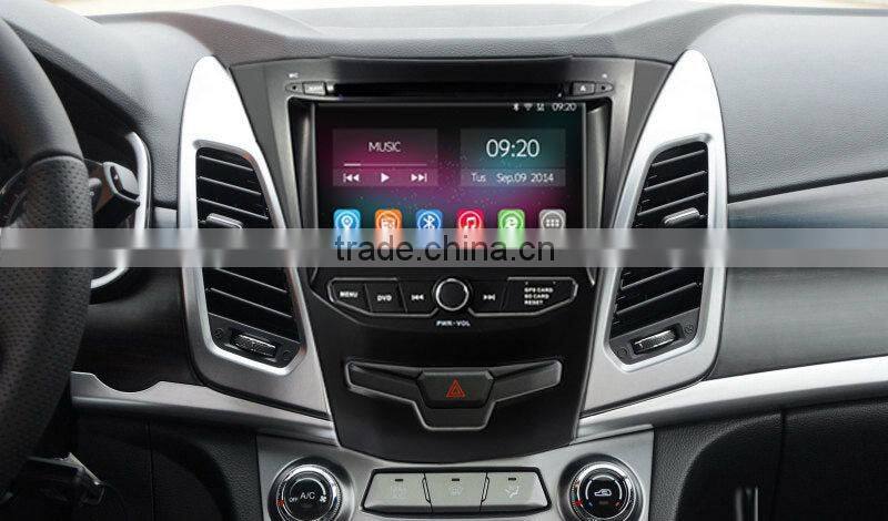 Ownice New Quad Core Android 4.4.2 car dvd player for ssangyong new actyon Cortex A9 1.8GHz CPU HD 1024*600