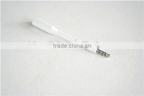 Aux Stereo 3 Ring Gold Plated 3.5mm Male to 3.5mm Female black color