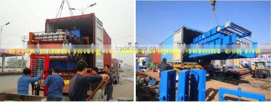 , Mitsubishi PLC Hydraulic Cutting Downspout pipe forming machine