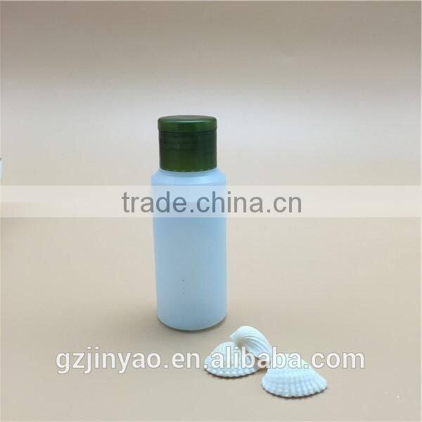 60ml HDPE bottle for chemical products toner glue pesticide with pump cap aluminum cap