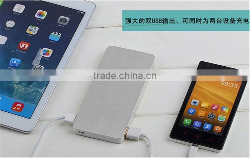 10000mah Aluminum shell portable mobile power supply shenzhen