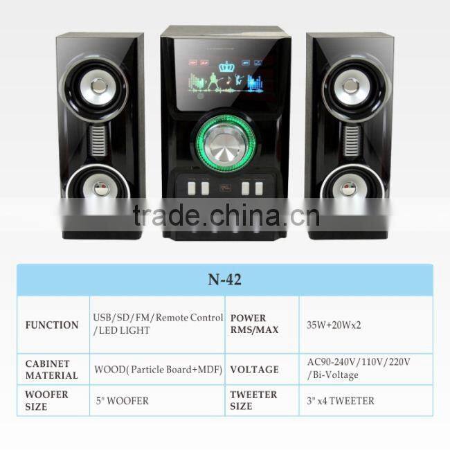 2014 Hoxen new Hoxen 2.1 speaker system with amplifier made in China N-11