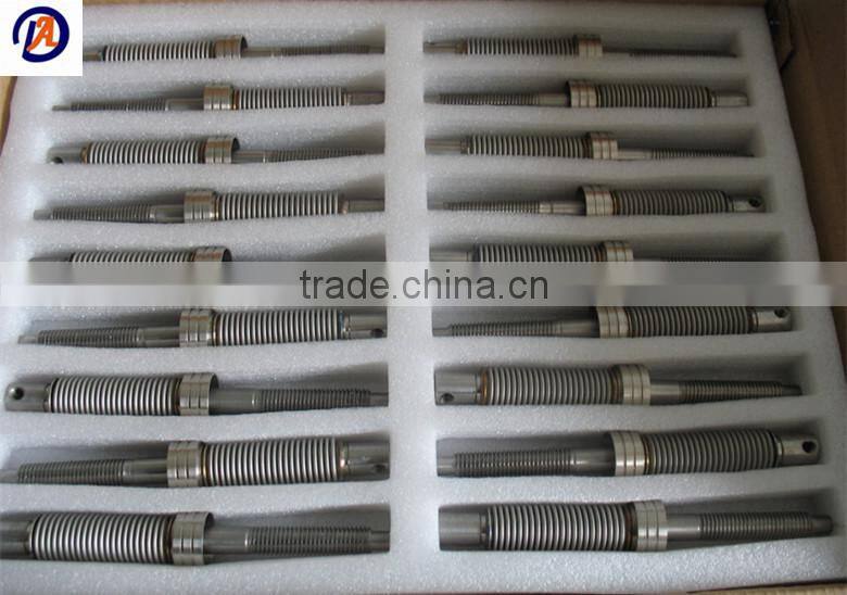 Flexible corrugated conduit tube with big diameter bellows and bellows assembly