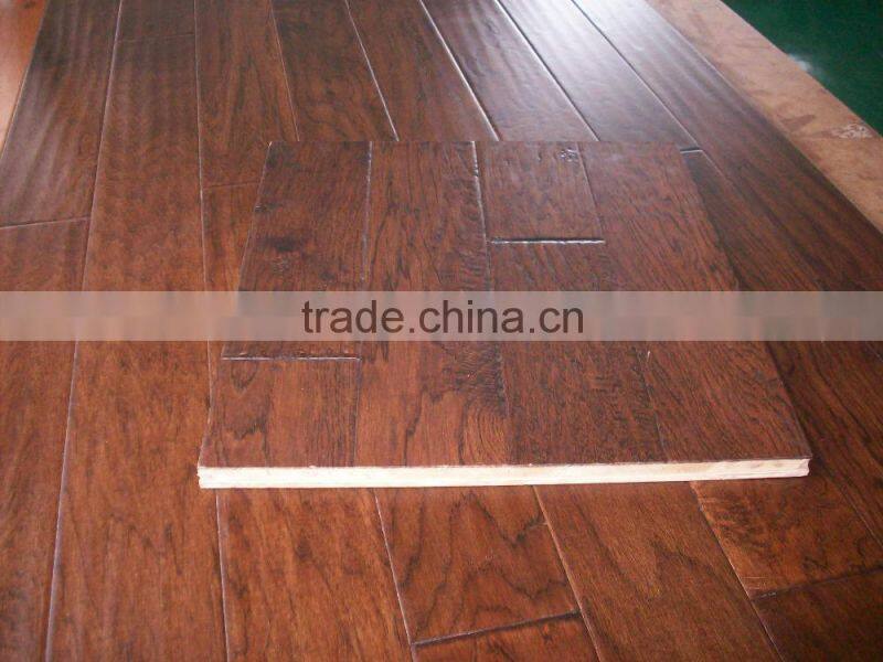T&G ABC Grade Hickory Wood Engineered Flooring plywood indoor floor