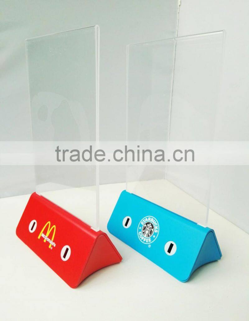 OEM available menu power bank 10000mah for restaurant menu power bank