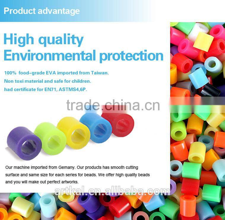 UKENN S-5MM 2025pcs fuse perler beads/box 15 colors with pegboard jewelry making kits for kids