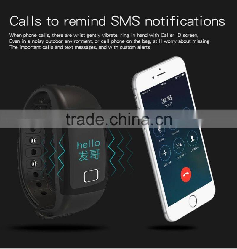 Waterproof band T1 Wireless Bluetooth 4.0 Smart Bracelet with touch screen