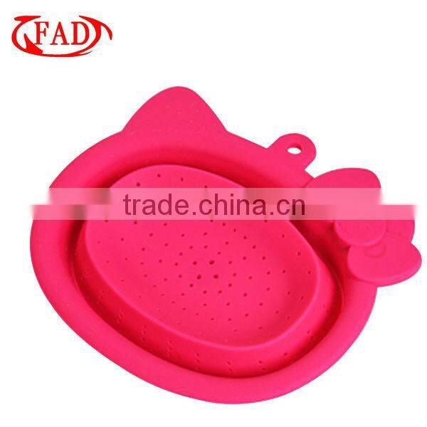 Blue Hello Kitty Hanging Baskets for Sale, Storage Vegetable Fruit Silicone Multifunctional Basket